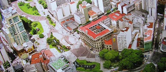 vale do anhangabaú vista aérea total