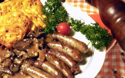 Restaurante Bierquelle tem fartura de pratos da cozinha alemã