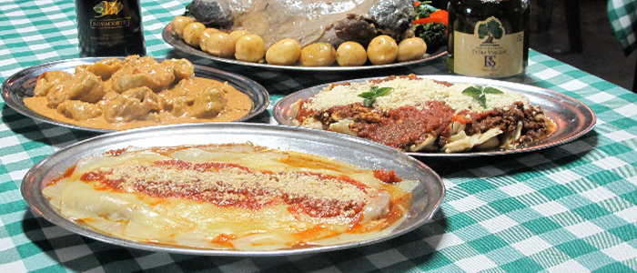 Cantina 1020 serve verdadeiros pratos italianos