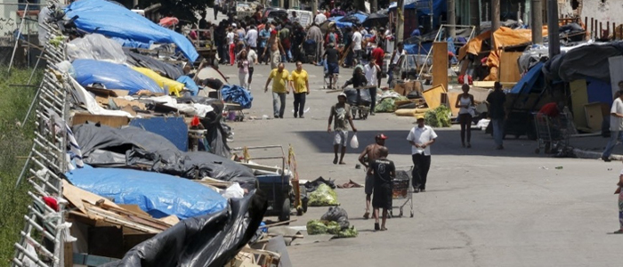 barracos na cracolândia