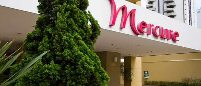 fachada do Hotel Mercure São Paulo Vila Olímpia