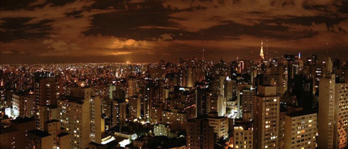 são paulo vista panoramica noturna