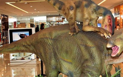 Exposição “O mundo dos dinossauros” no Shopping Anália Franco