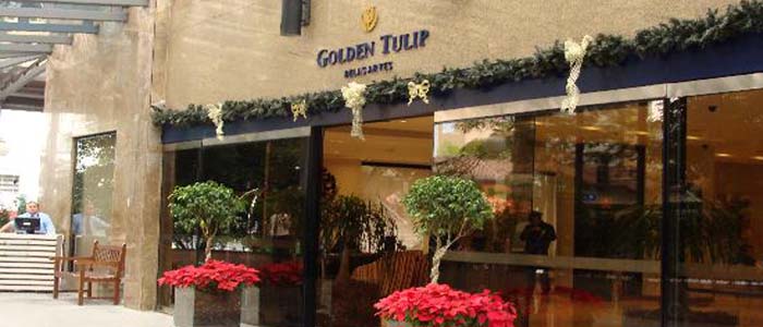 entrada do hotel golden tulip belas artes
