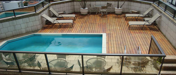 terraço golden view do hotel Golden Tower São Paulo