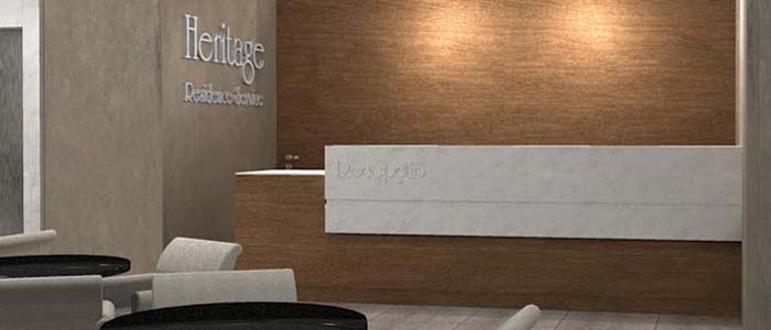 recepção do hotel heritage residence service
