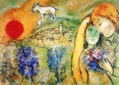 exemplar de trabalho de Marc Chagal, Fábulas de La Fontaine