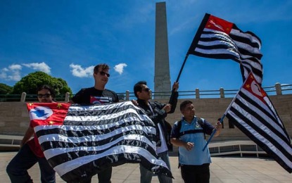 Manifestantes reúnem-se pela independência de São Paulo