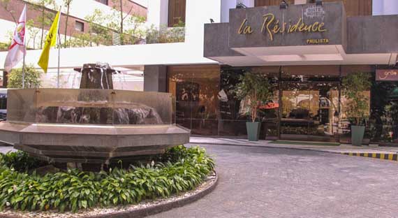 entrada do hotel la residence paulista