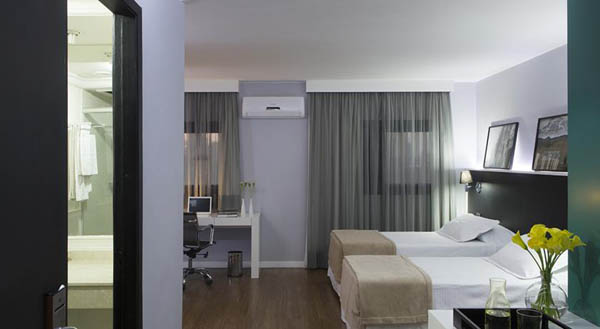 quarto do hotel wz jardins