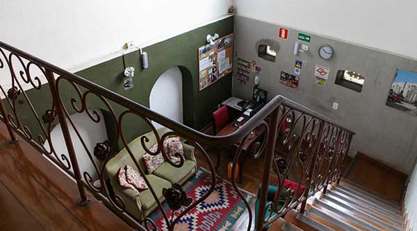 recepção do pauliceia hostel