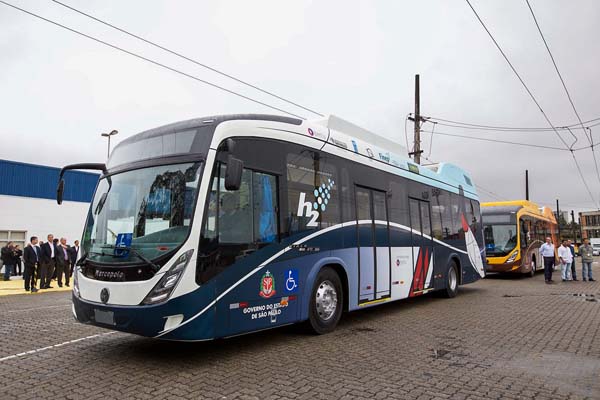 lançamento de ônibus a hidrogênio