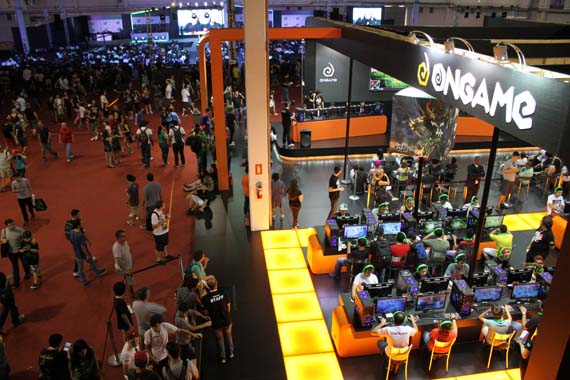 vista ampla da brasil game show
