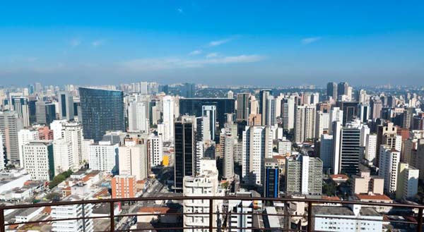 vista de são paulo da varanda do staybridge suites