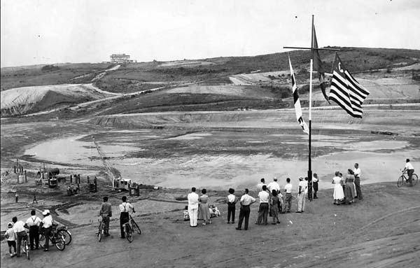 estádio do são paulo com terraplanagem concluída no morumbi