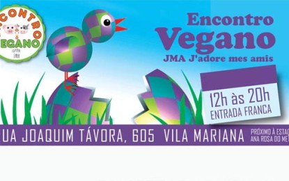 Encontro Vegano JMA J’adore mês amis terá adoção de animais