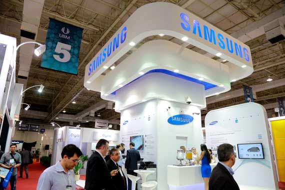 estande da samsung no it forum expo