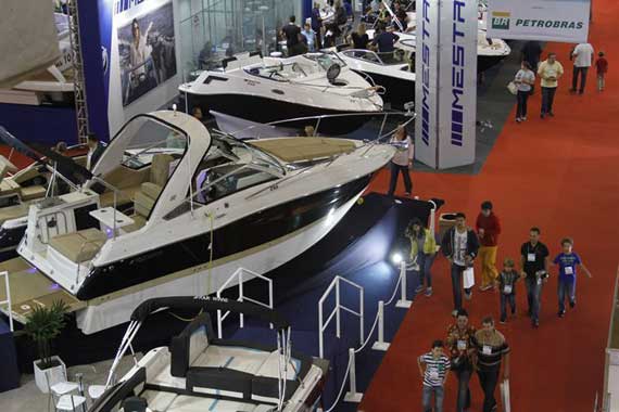 luxo em barcos do sao paulo boat show