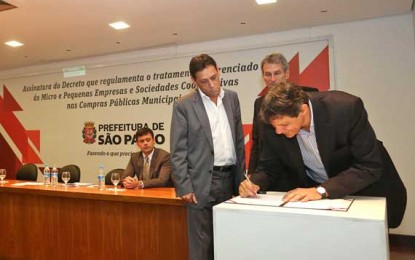 Micro e pequenas empresas disputarão contratos públicos municipais