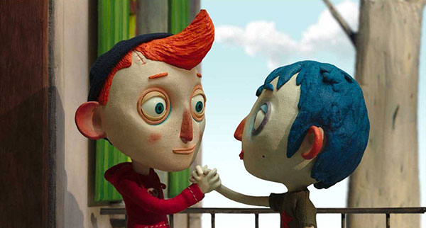 dois garotos apertam as mãos em cena de filme do festival de animação anima mundi