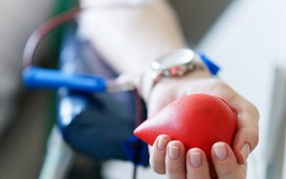 Doação de sangue no hemocentro Santa Casa em São Paulo